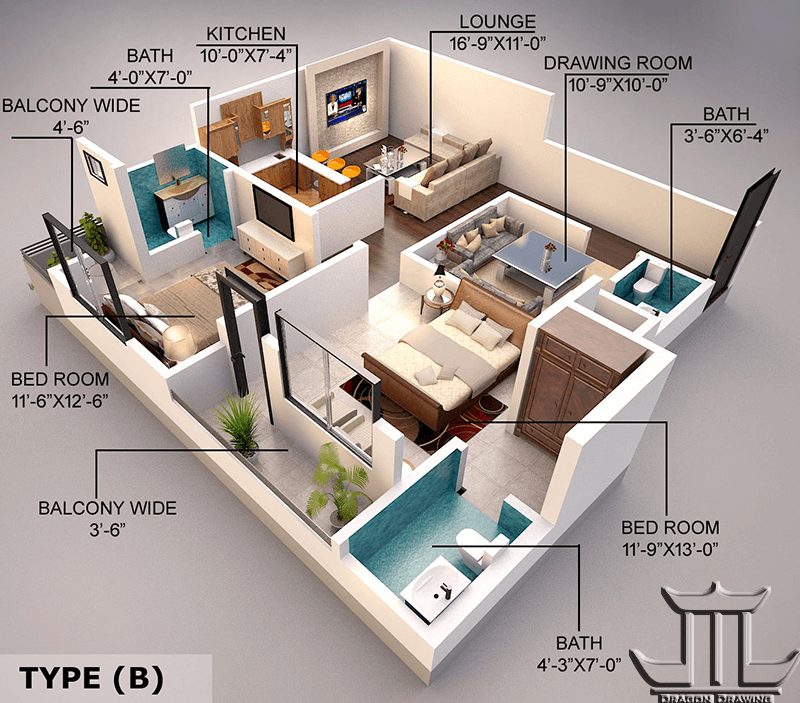 3d floor plan